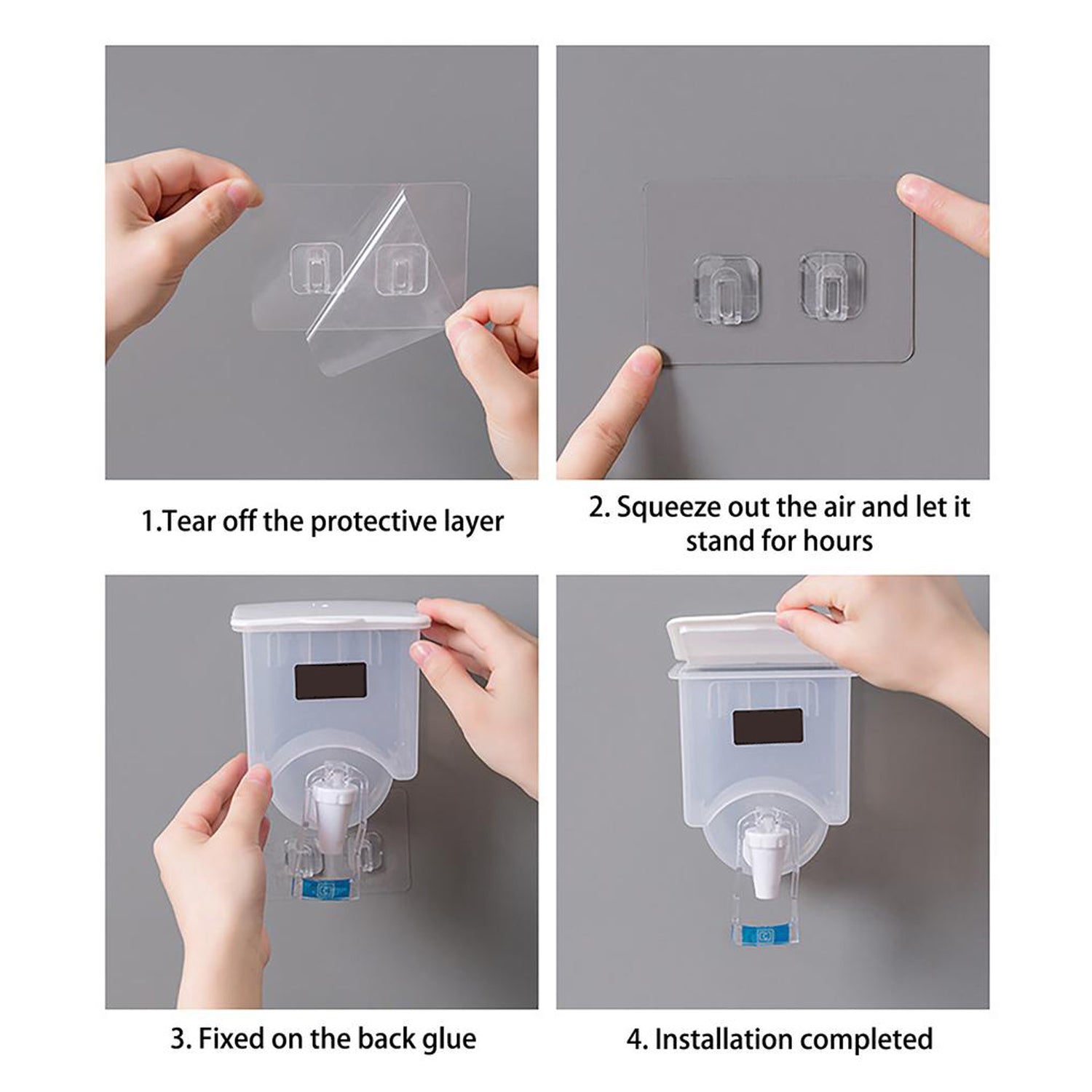 2855 Wall Mounted Automatic Sauce Press Bottle - Container Box - Oil Vinegar Storage Dispenser Kitchen Tool DeoDap 2855 Wall Mounted Automatic Sauce Press Bottle - Container Box - Oil Vinegar Storage Dispenser Kitchen Tool DeoDap